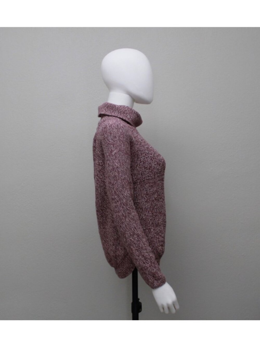 Loft Outlet Petite Sweter Women Woven Size SP Color Burgundi Long Sleeve - Picture 4 of 10